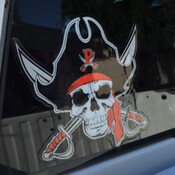 Skull Helmet Decal